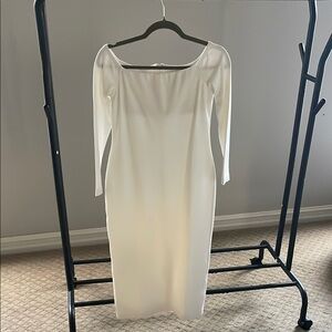 Enza Costa Off-White Long Sleeve Dress